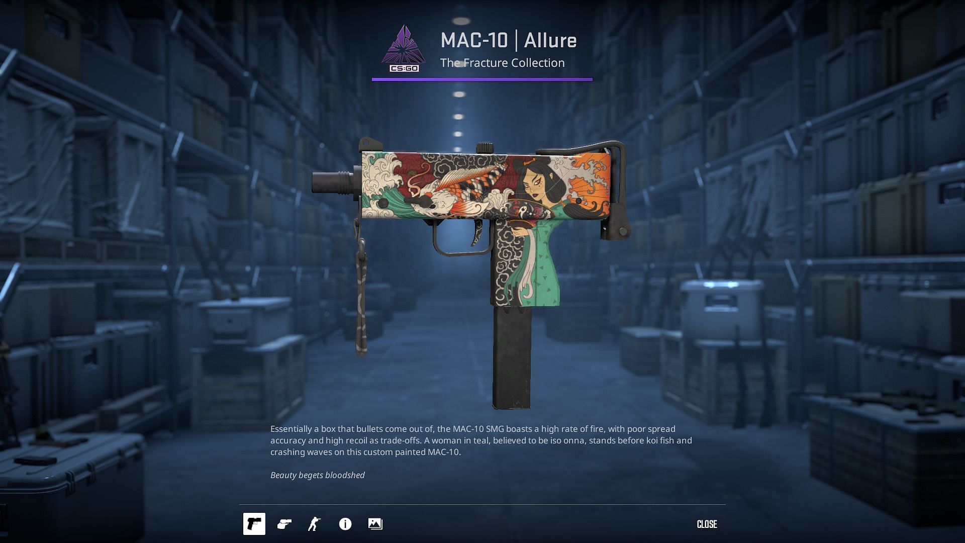 MAC 10 Allure (Image via Valve)