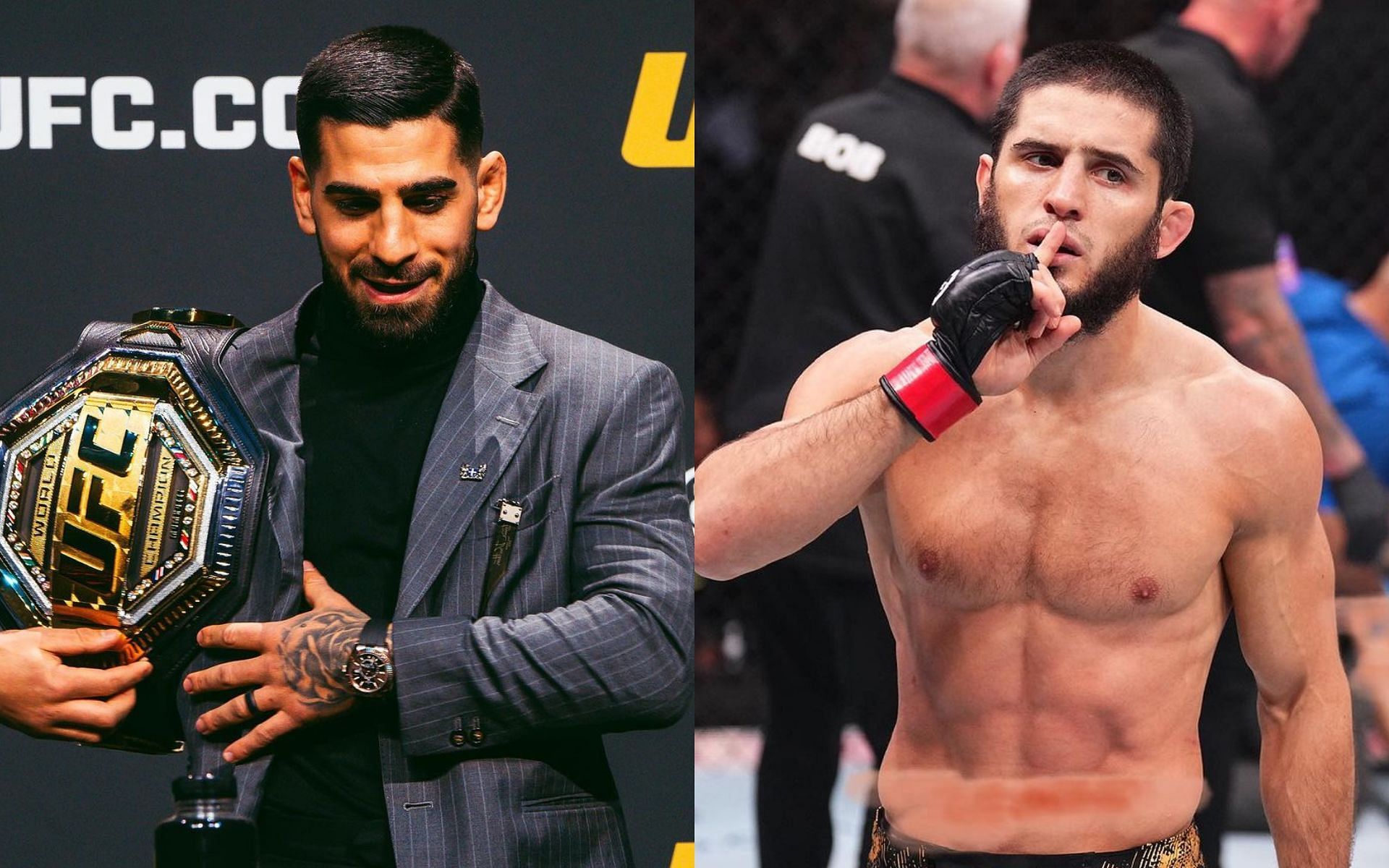 Ilia Topuria (left) has his sights set on Islam Makhachev