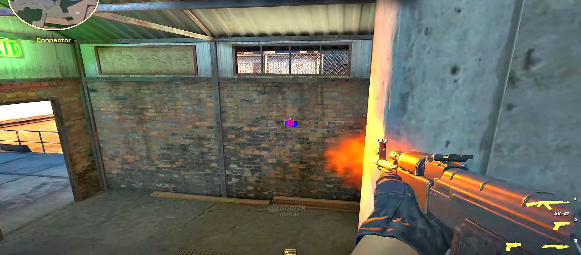 Wall bang spot on Connector (Image via Valve || YouTube/Zoom2k)