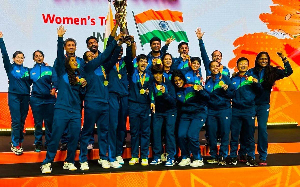 पहली बार भारत की किसी टीम ने बैडमिंटन एशिया चैंपियनशिप जीती है।