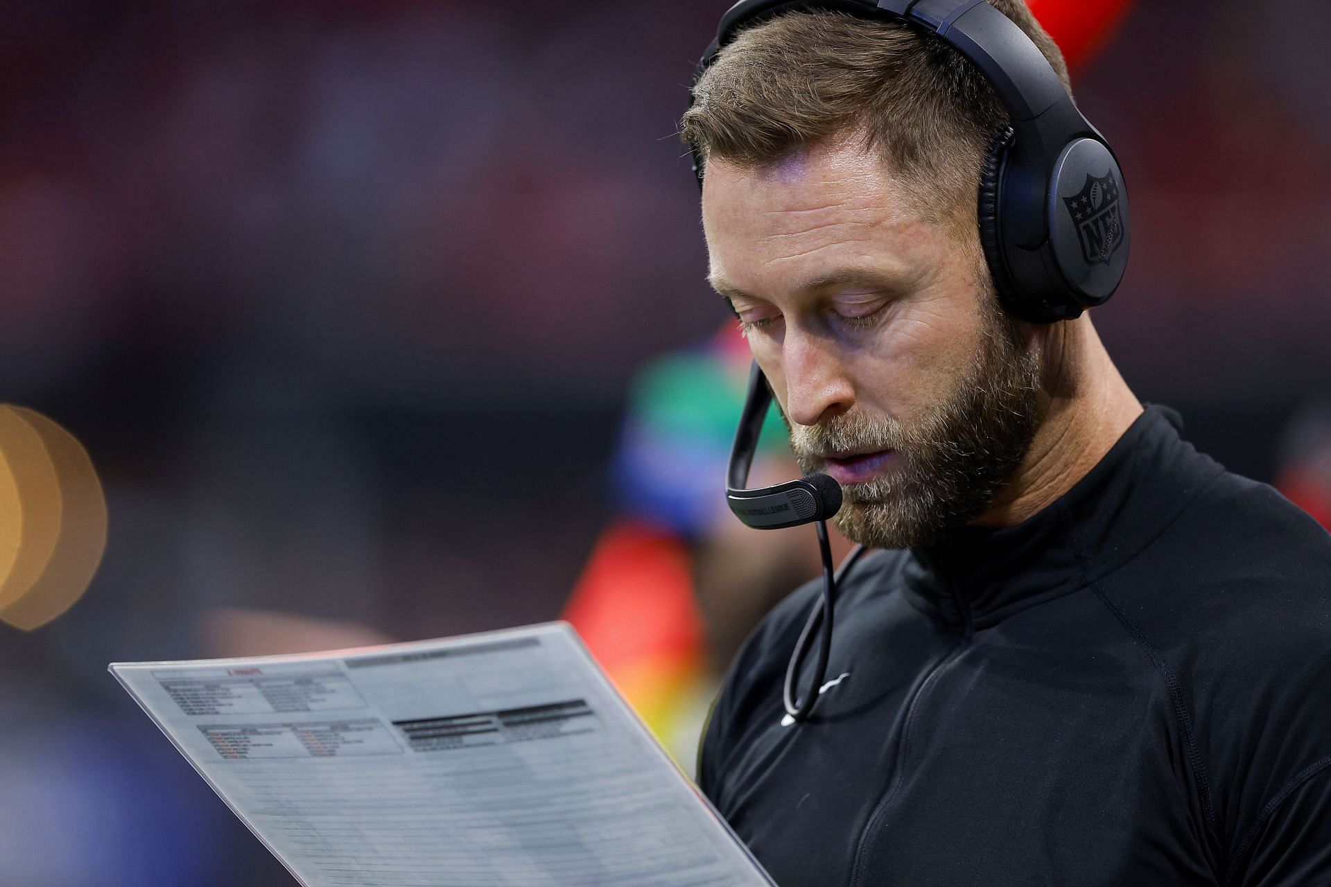 Kliff Kingsbury during Arizona Cardinals v Atlanta Falcons