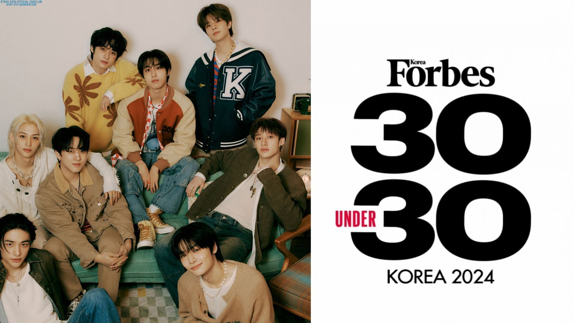 STRAY KIDS becomes the only group to feature in 2024 Forbes Korea 30 under 30/Images via X/@Stray_Kids &amp; Forbes Korea website)