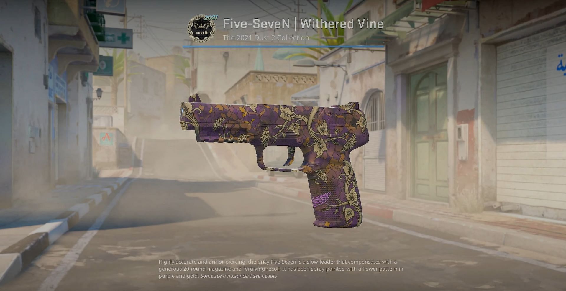 Five-SeveN Withered Vine (Image via Valve || YouTube/covernant)