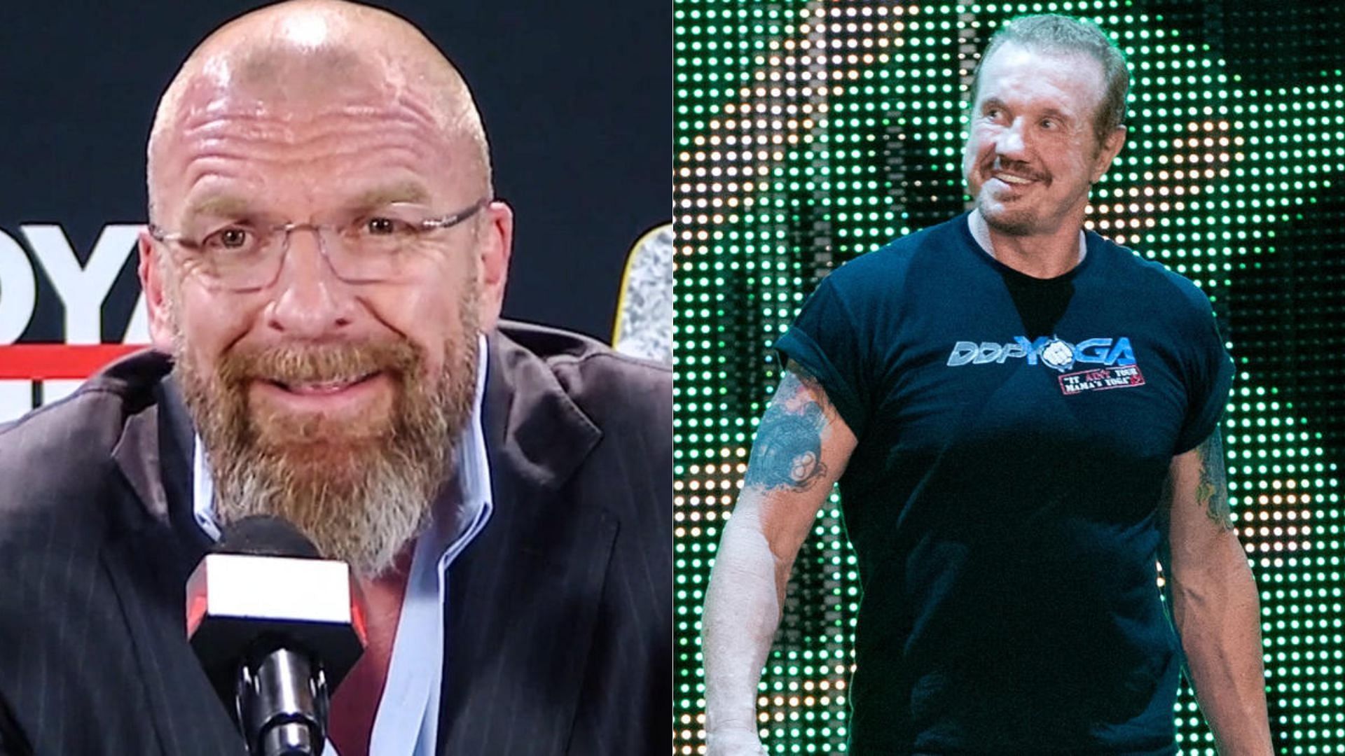 Triple H (left); Diamond Dallas Page (right)