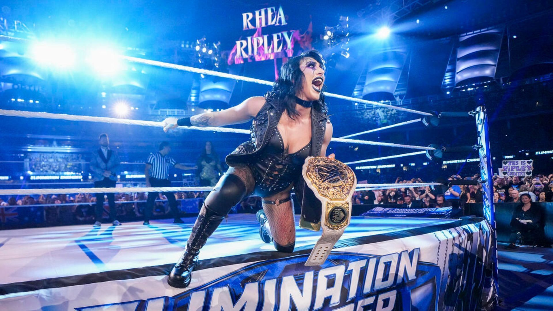 Rhea Ripley successfully defended her title against Nia Jax