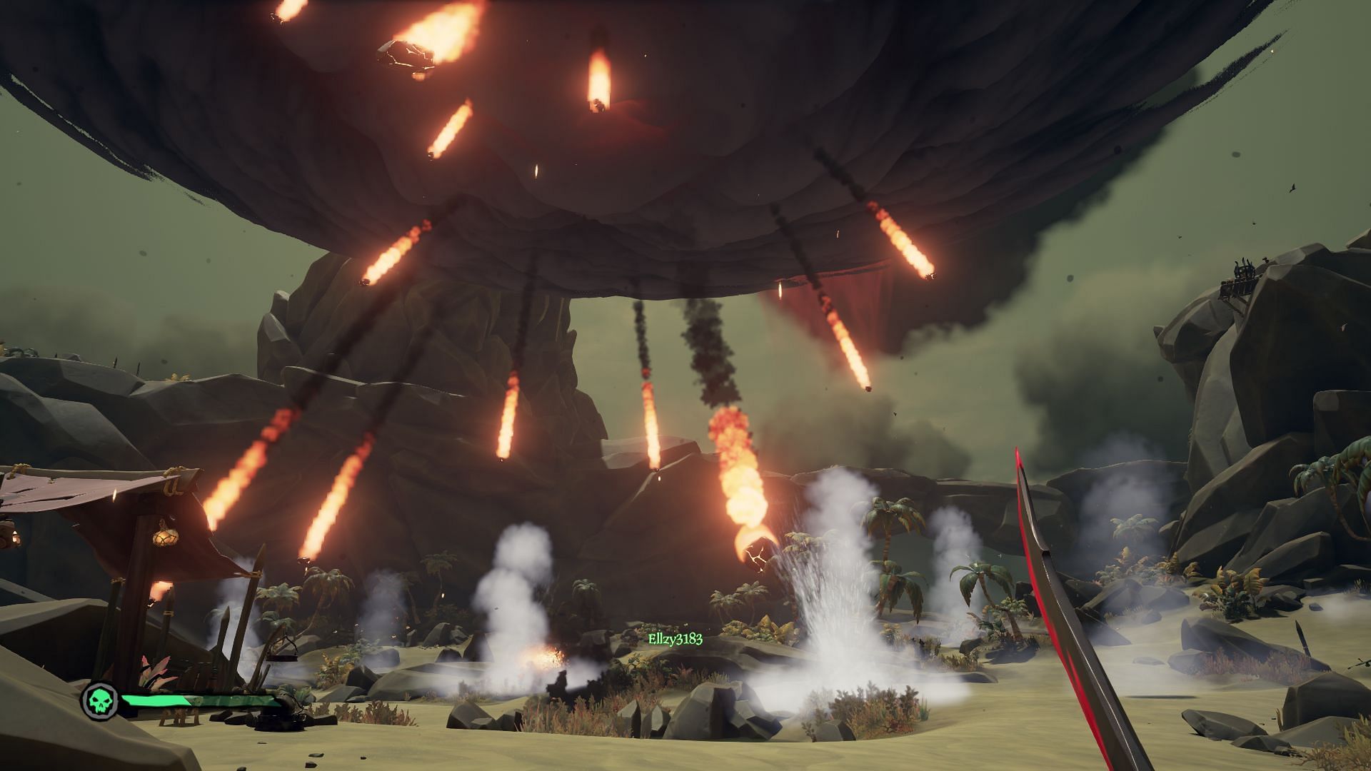 World&#039;s End signifies the final stage in the Ashen Winds fight. (Image via Rare)