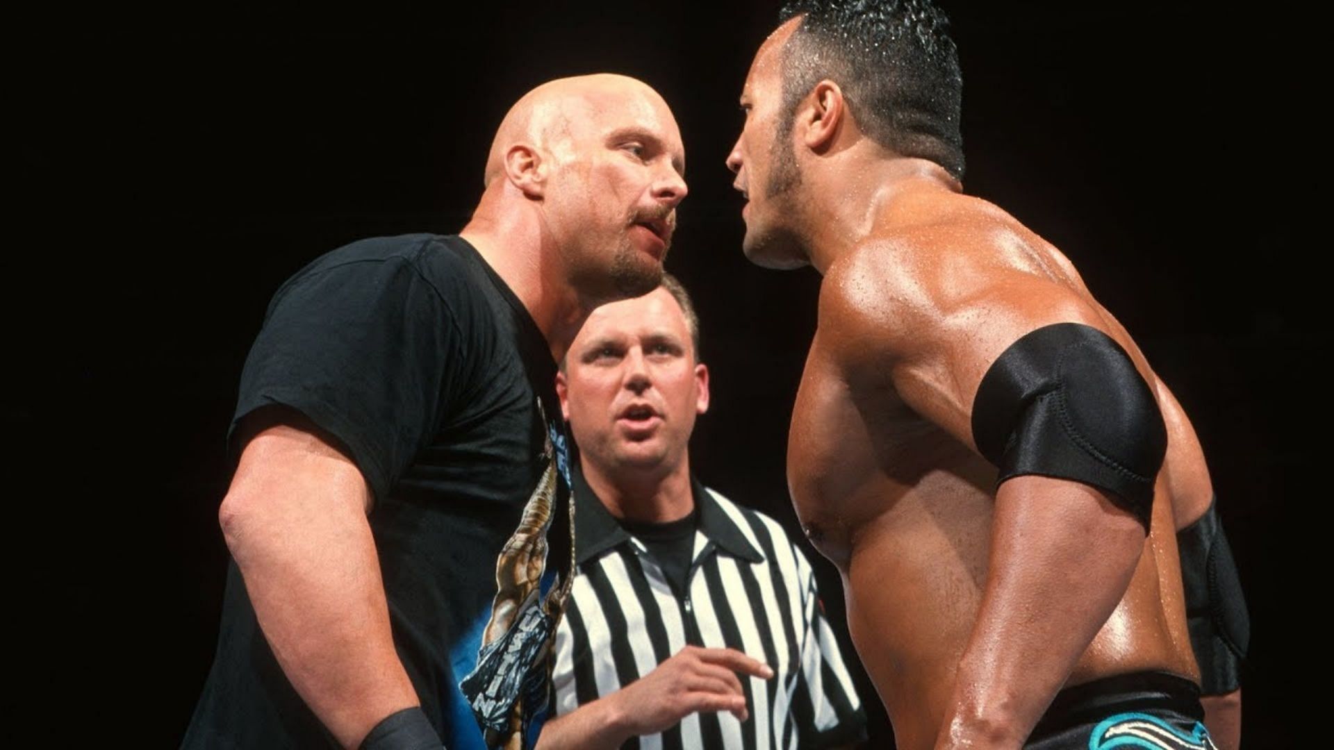 The Rock vs. &quot;Stone Cold&quot; Steve Austin (Image via WWE)