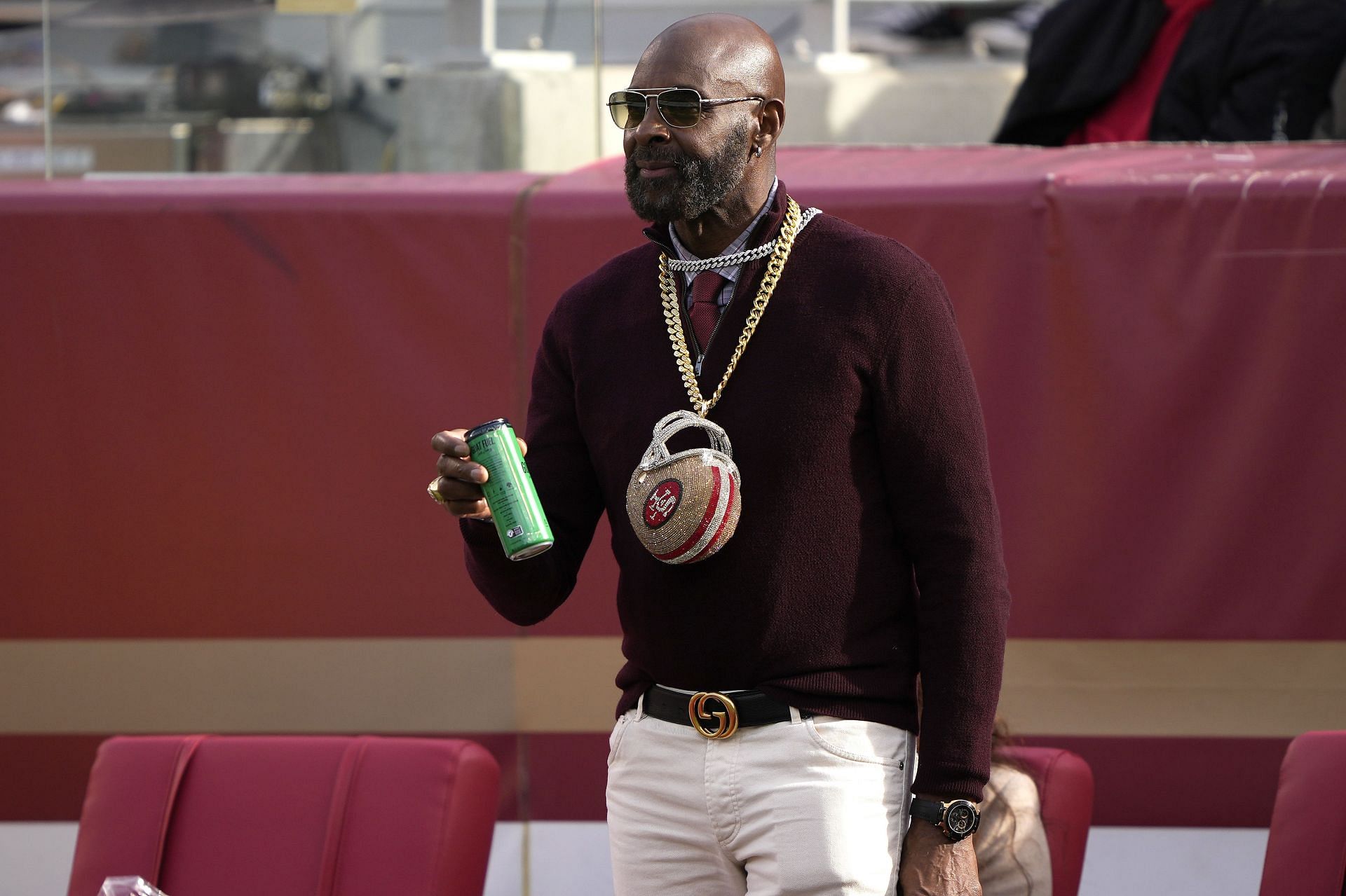 Jerry Rice at Seattle Seahawks v San Francisco 49ers