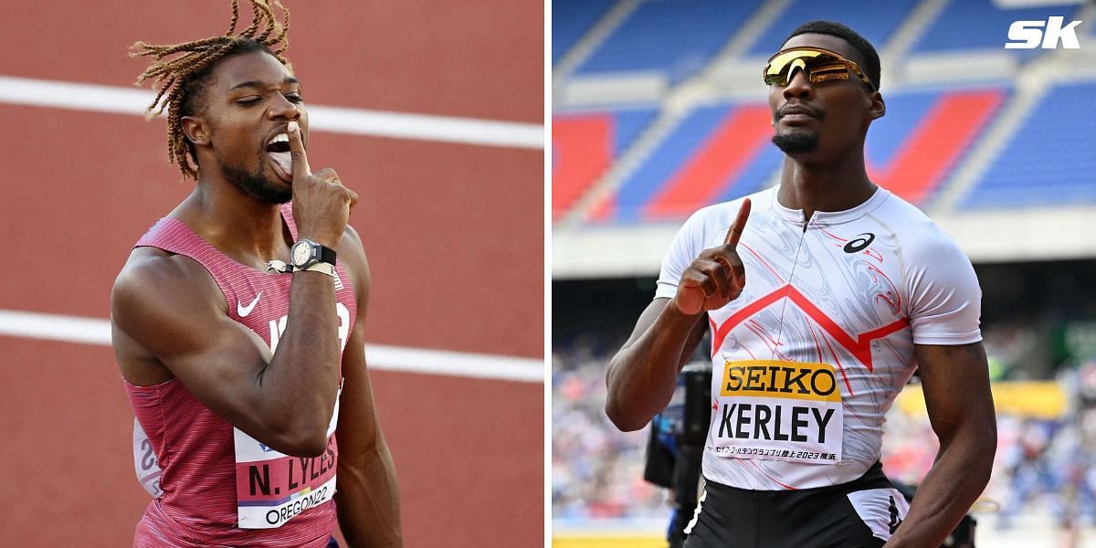 Noah Lyles and Fred Kerley will clash for the top spot at the New Balance Indoor Grand Prix 2024 (Getty Images)
