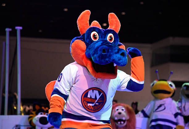 What is the New York Islanders mascot Sparky The Dragon salary?