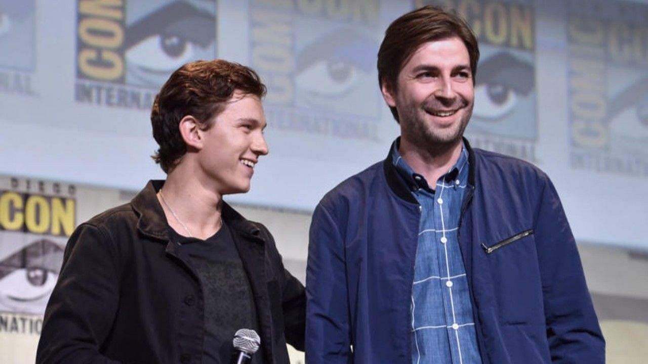 Tom Holland and Jon Watts at Comic Con (Image via IMDb)