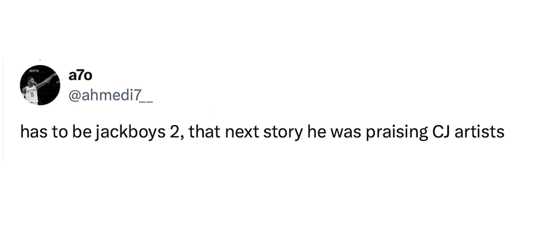 Fan reacts to Travis&#039; Instagram story hinting at new music (Image via X/@ahmedi7__)