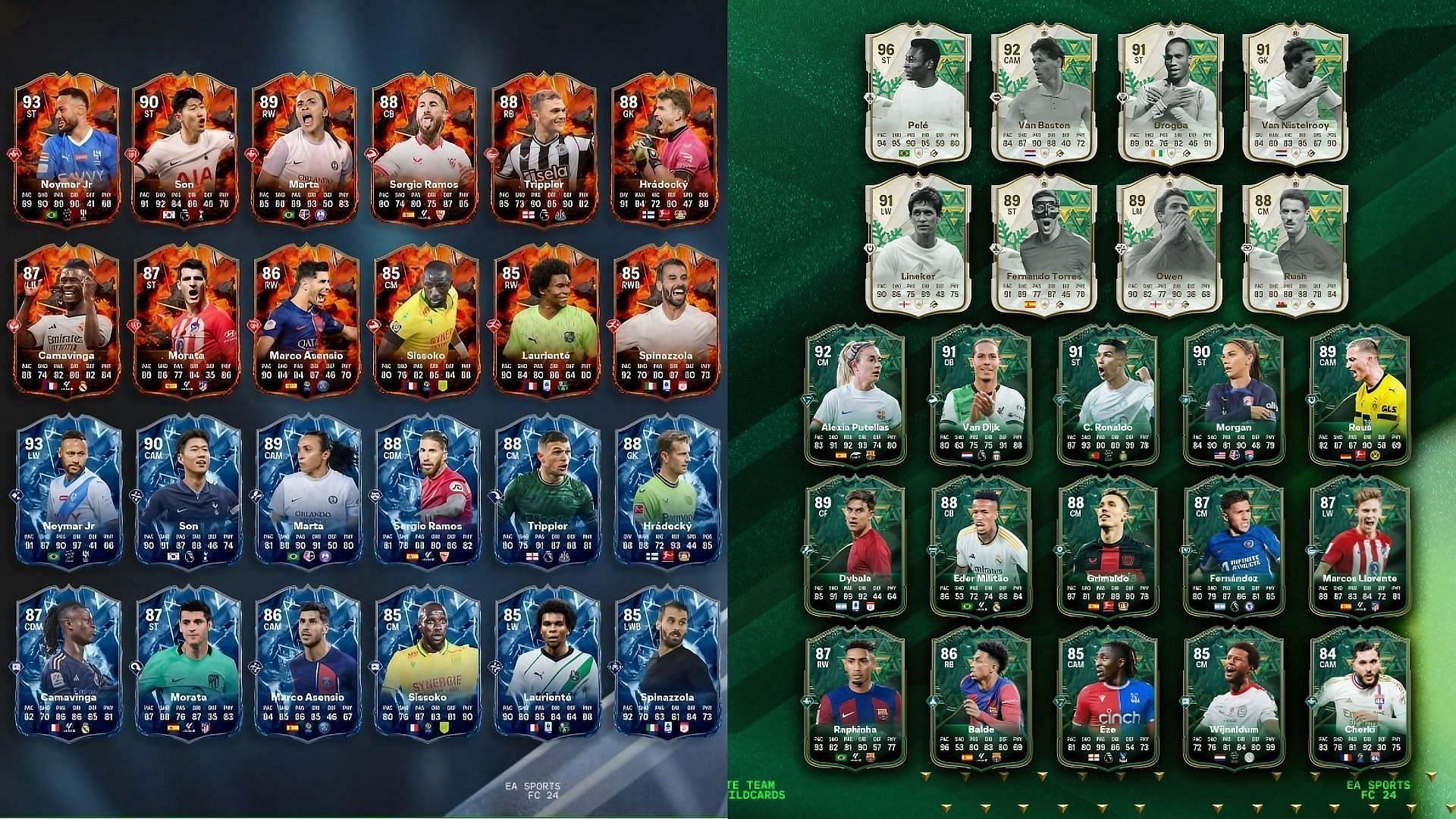 All EA FC 24 87+ Winter Wildcards, FC Versus, or TOTY Honorable