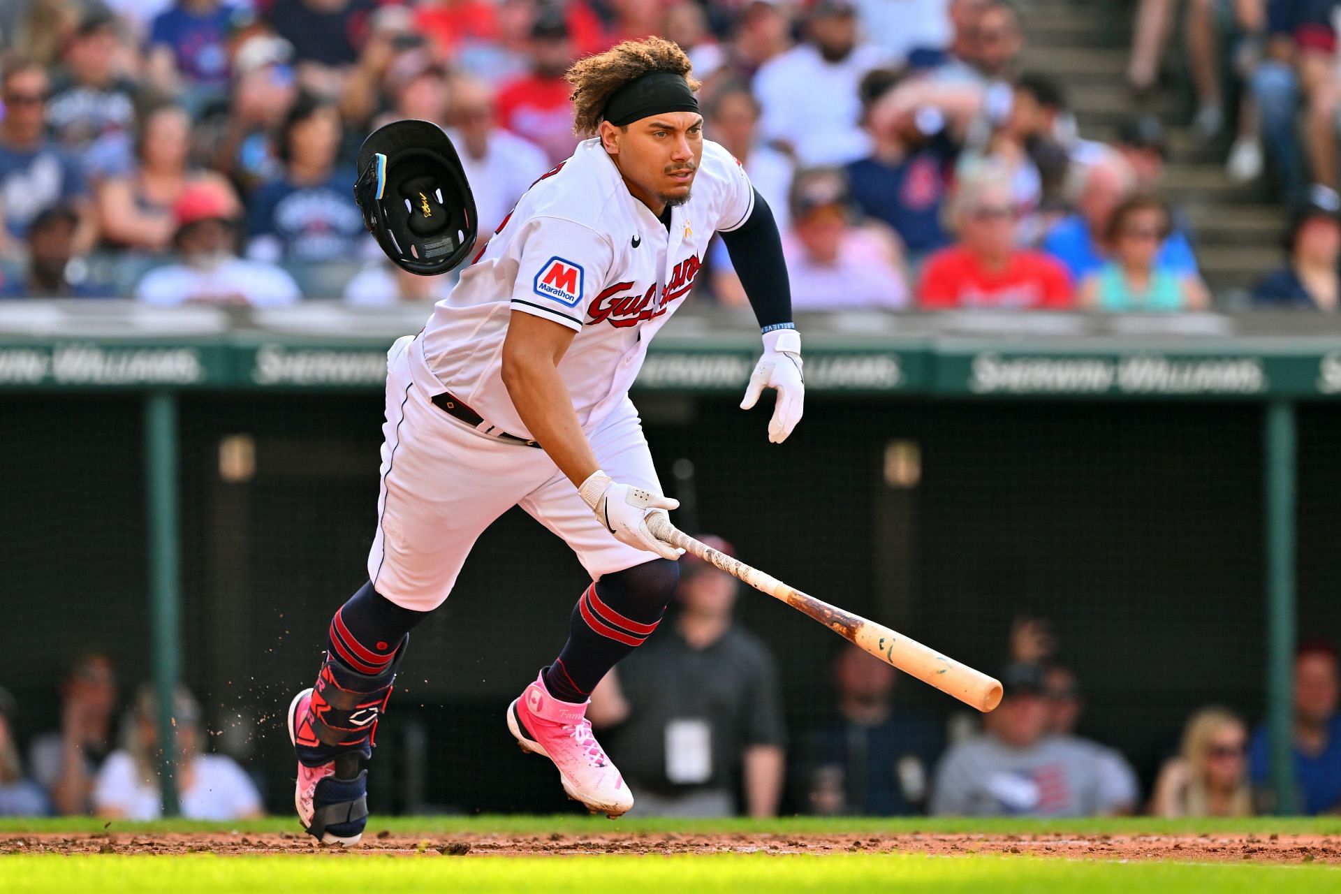 Josh Naylor played first base for the Guardians