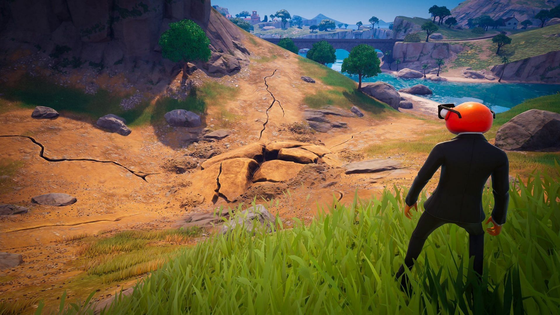 Where to find The Titan Hand in Fortnite Chapter 5 Season 1 (Image via Twitter/ChipFortography)
