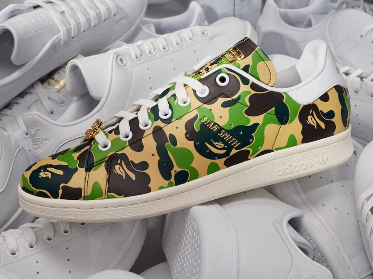 BAPE x Adidas Stan Smith &ldquo;ABC Camo&rdquo; sneakers (Image via Instagram/@nicekicks)