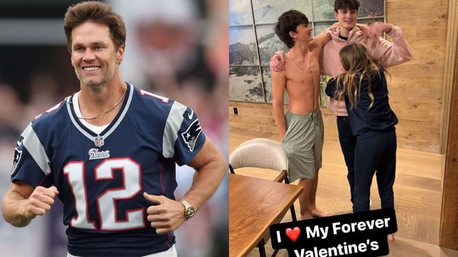 IN PHOTOS: Tom Brady celebrates February 14 with his "forever Valentines"