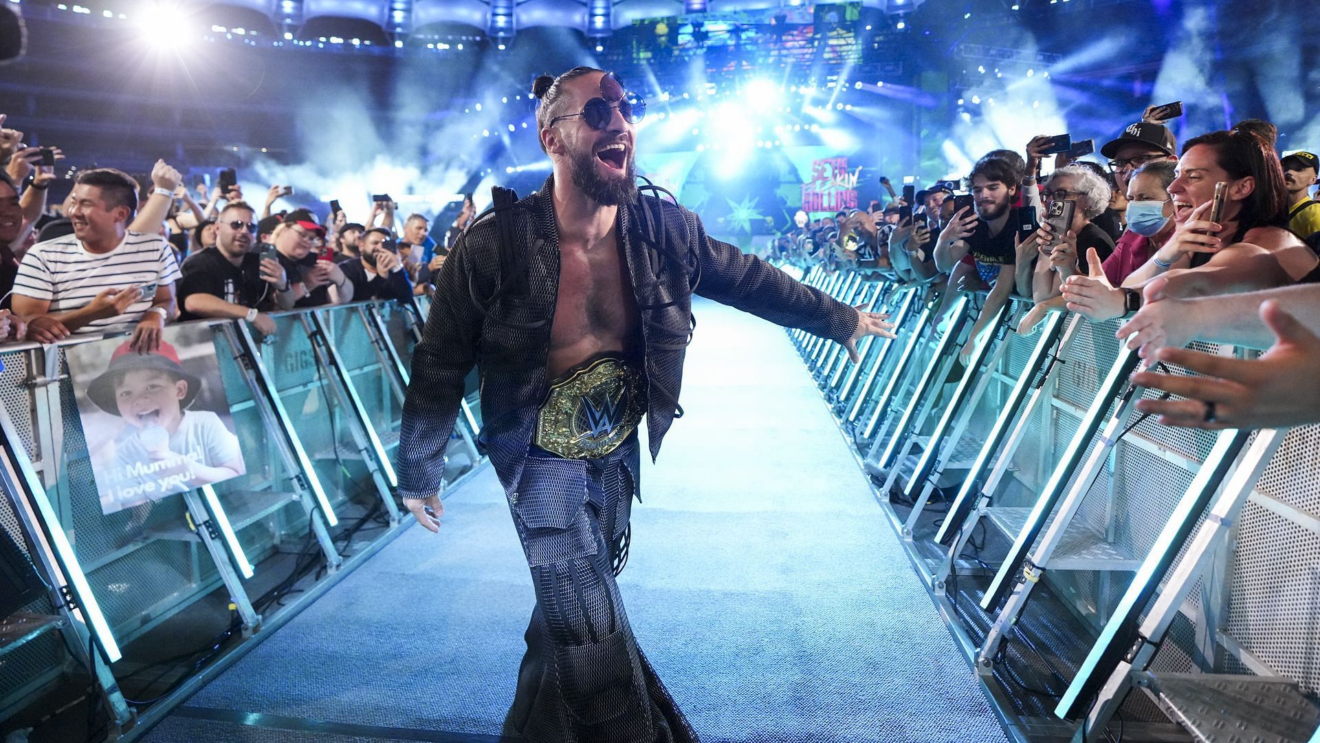 Seth Rollins arrives at WWE Elimination Chamber