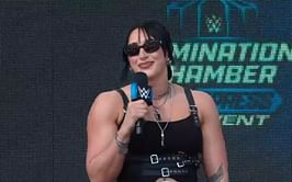 [VIDEO] Rhea Ripley gets censored while hurling insults during Elimination Chamber Press Conference
