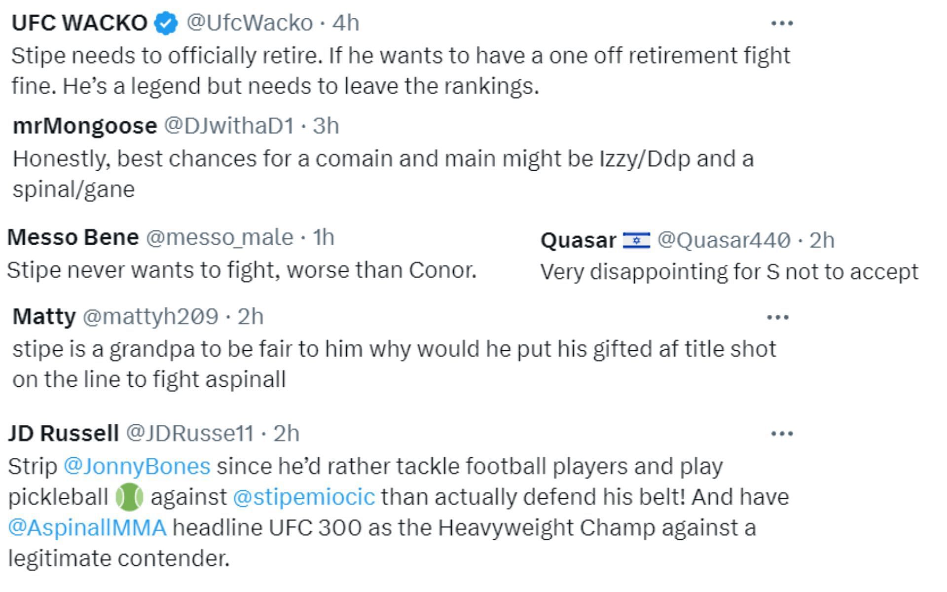Screenshot of fan reactions to Championship Rounds&#039; post on X
