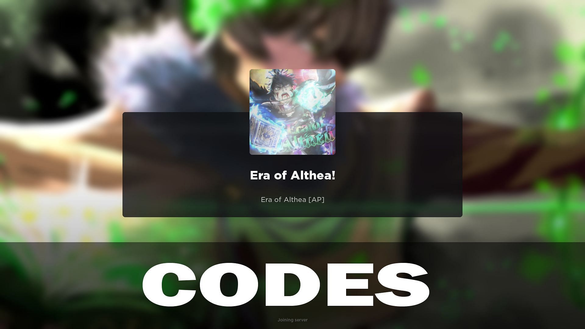 Era of Althea codes