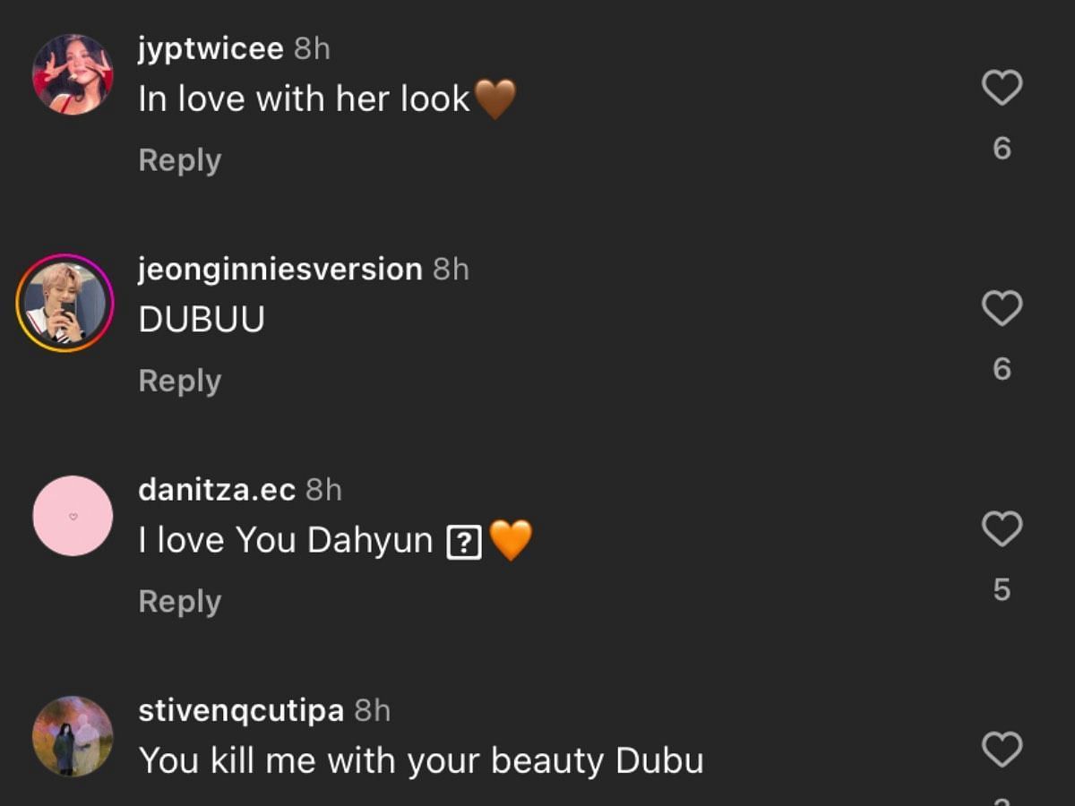 Fans compliment Dahyun&#039;s look for NYFW 2024 (Image via Instagram/ @wkorea)