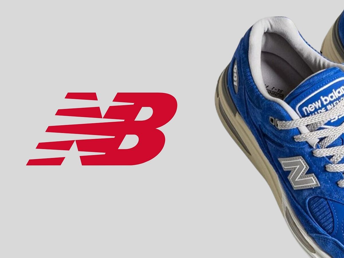 New Balance 991v2 Made in UK &ldquo;Blue&rdquo; sneakers (Image via Twitter/@SBDetroit)