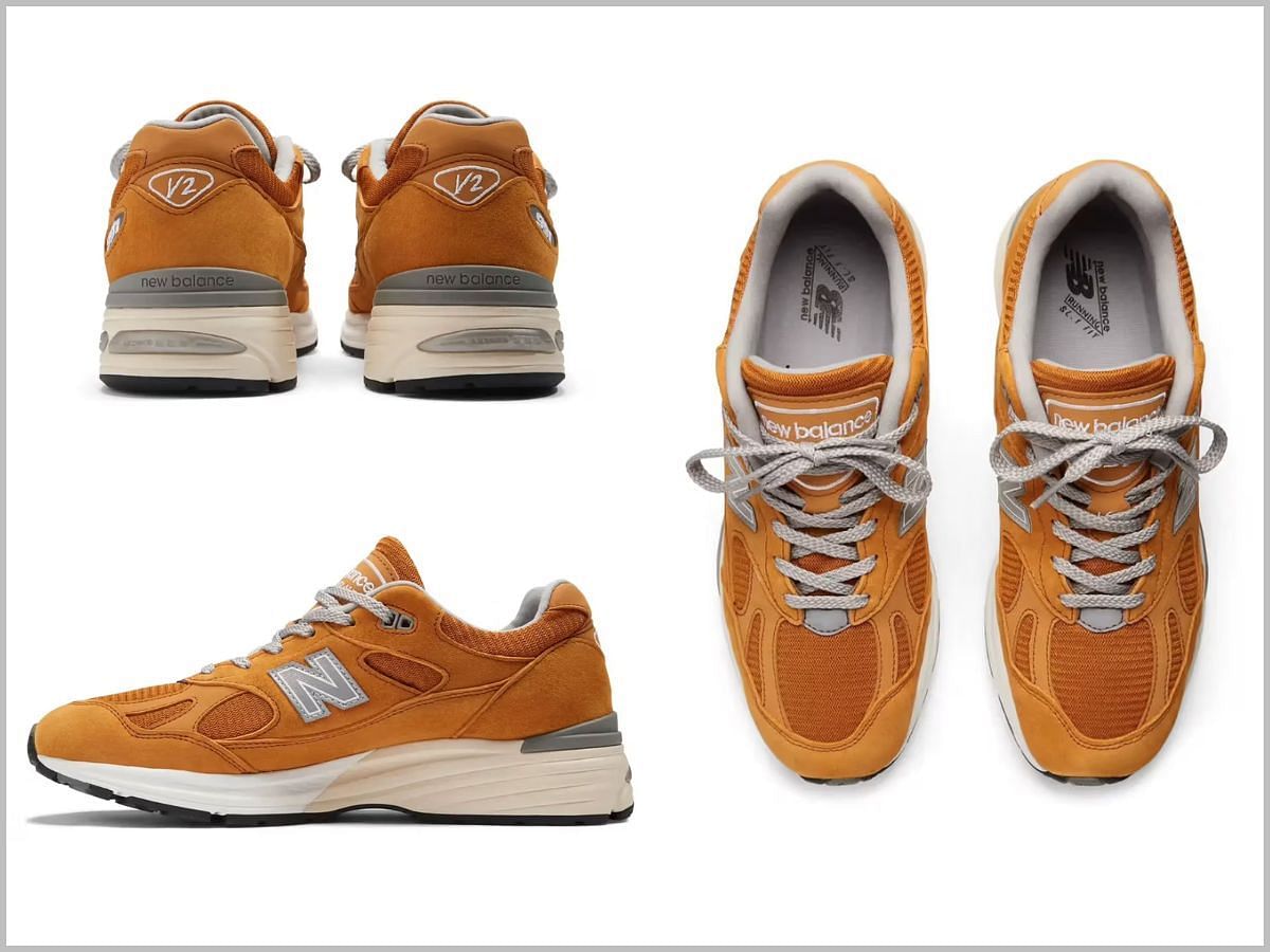 New Balance 991v2 Made in UK &ldquo;Brown&rdquo; sneakers (Image via New Balance)