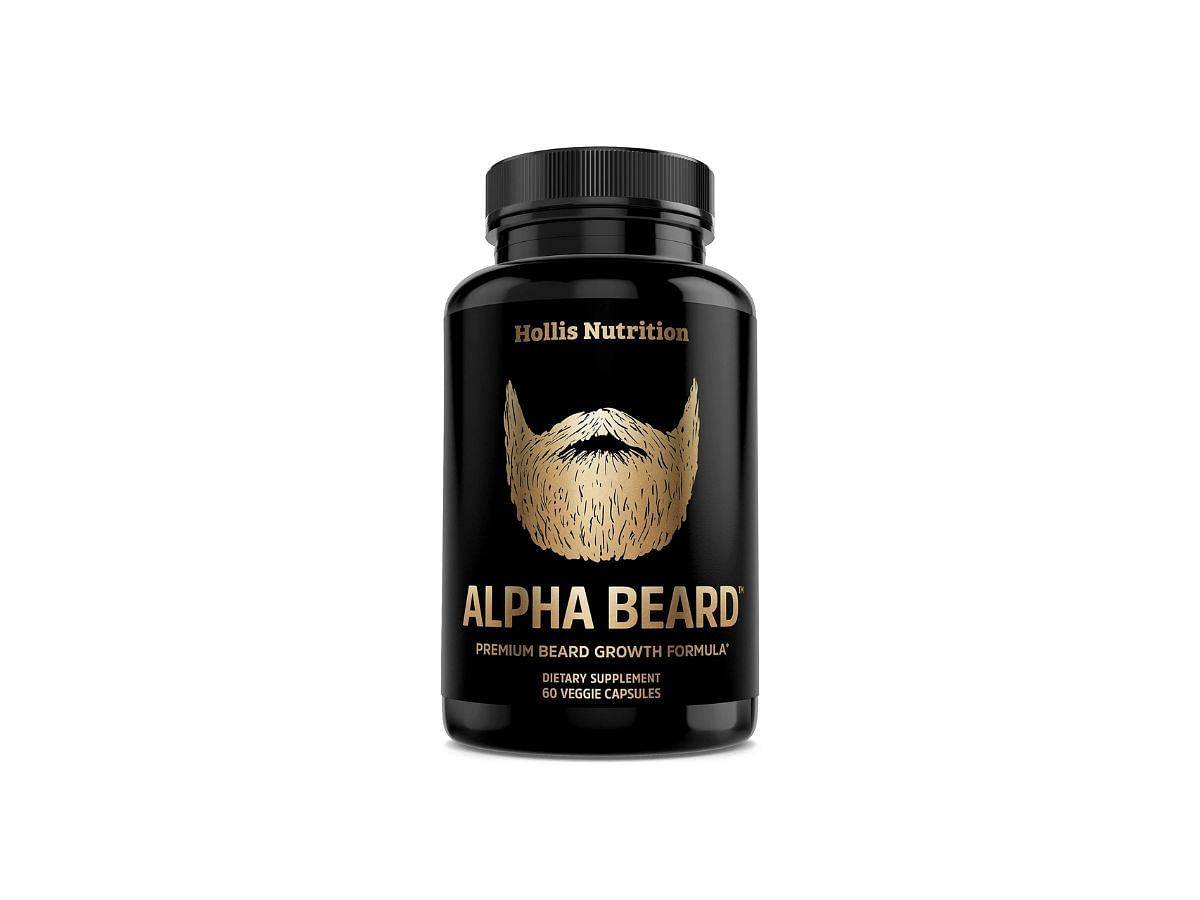 Hollis Nutrition Alpha Beard Growth Vitamins (image via- Amazon)