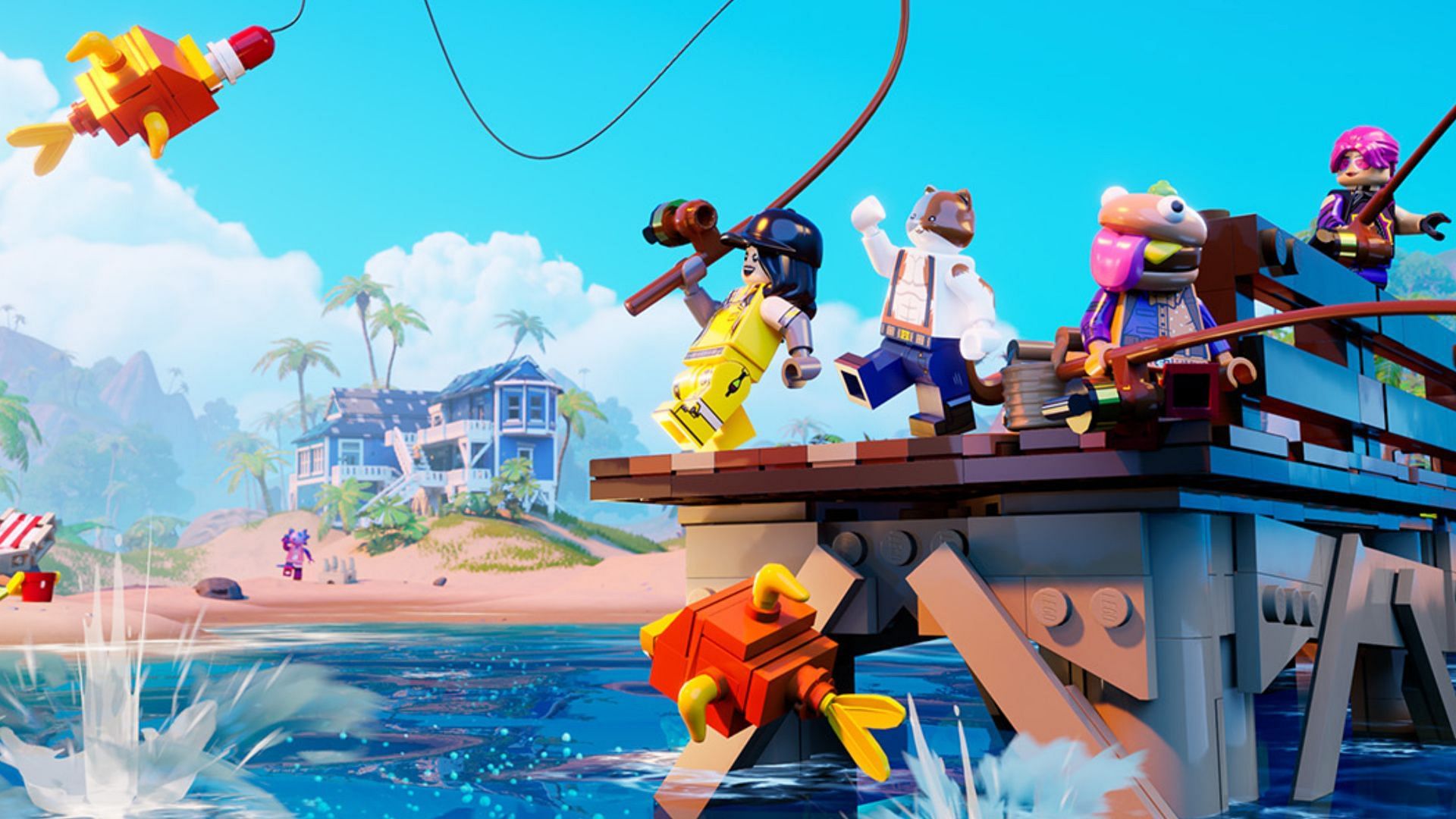 LEGO Fortnite fishing cover