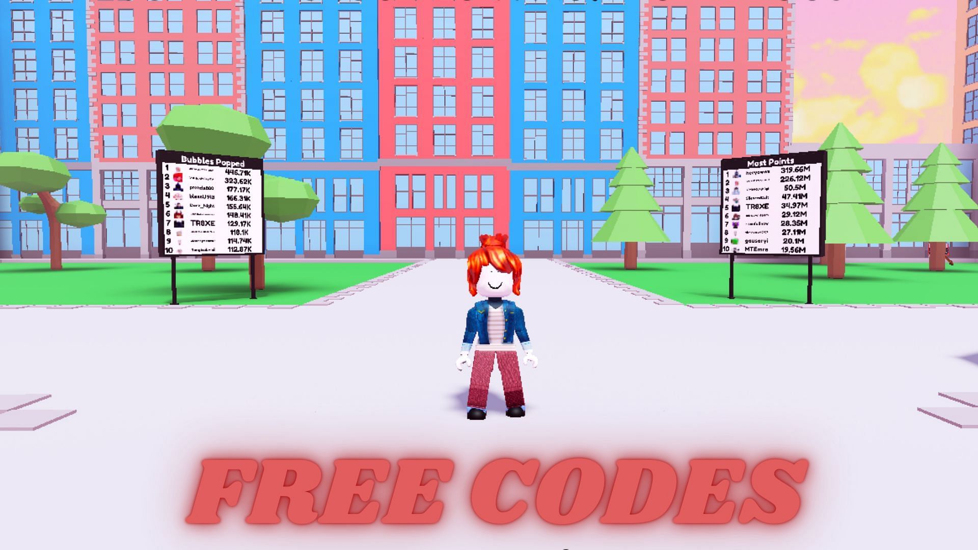Pop Bubbles for UGC free codes (Image via Roblox and Sportskeeda)