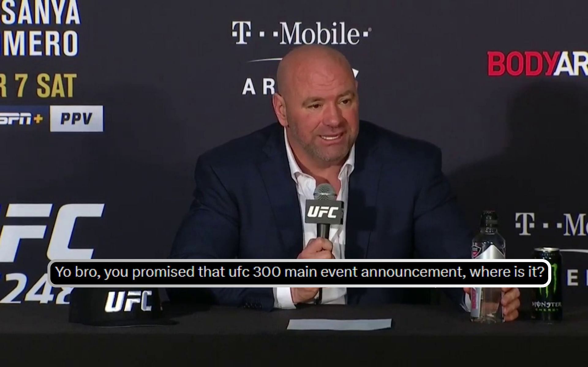 MMA fans remind Dana White to announce UFC 300 main event