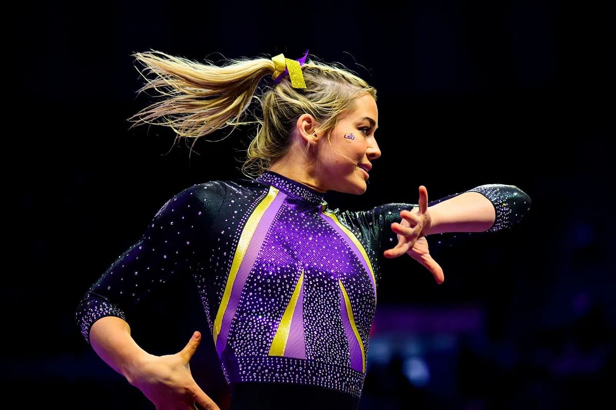 In Pictures Olivia Dunne performs in Auburn vs LSU gymnastics meet in