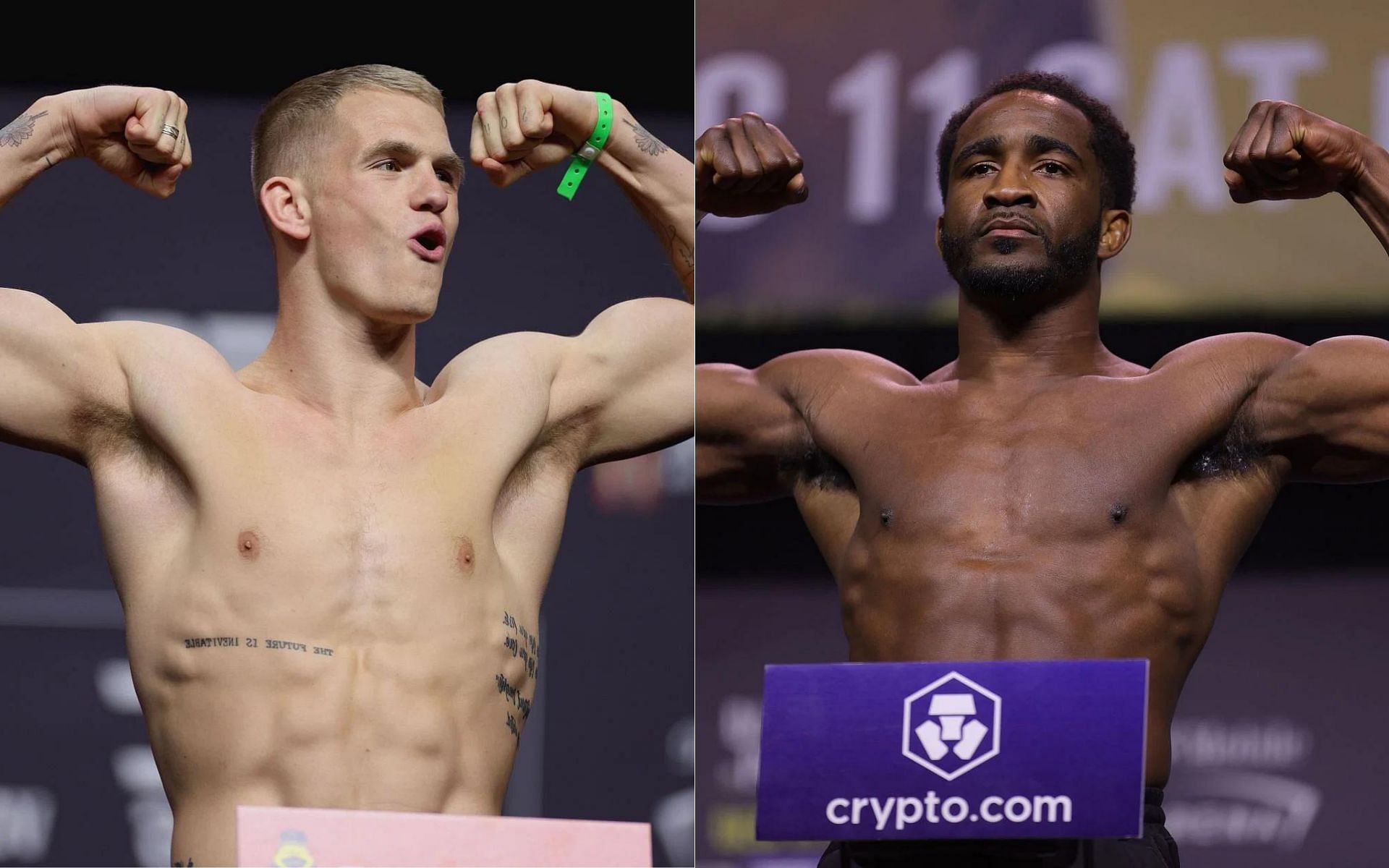 Ian Garry (left) and Geoff Neal (right) had an interaction ahead of UFC 298 [Images via Getty]