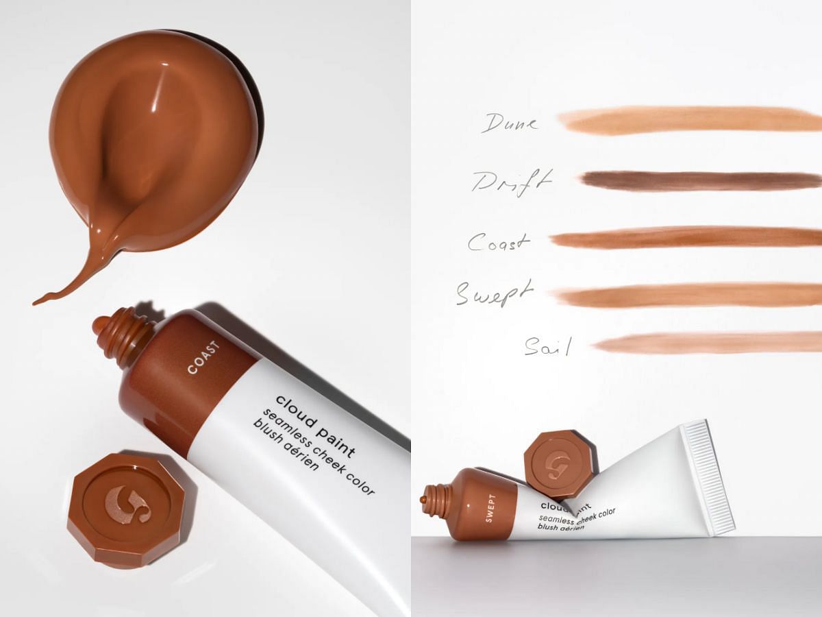 Glossier&rsquo;s Bronzer shades of Cloud Paint Blush (Image via glossier.com)