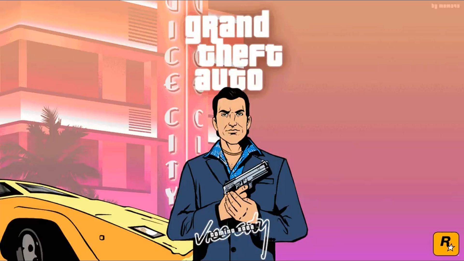 The Grand Theft Auto: Vice City cover art inspired by Grand Theft Auto 6 (Image via X/@mnm345x)