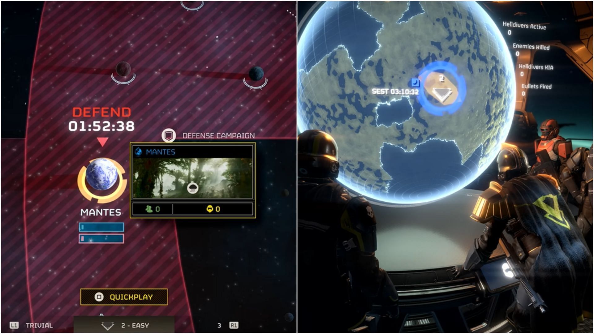 You&#039;ll get insights into planets and the missions from the Galactic War Map (Image via YouTube/PlayStation)