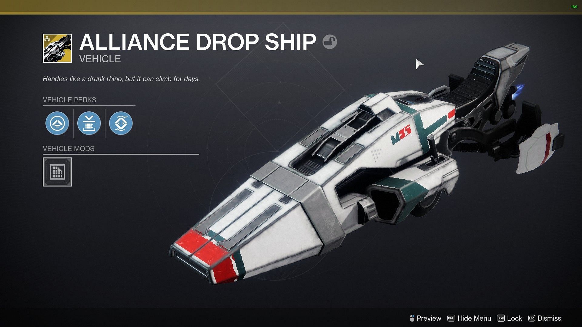 Alliance Drop Ship Sparrow (Image via Bungie)