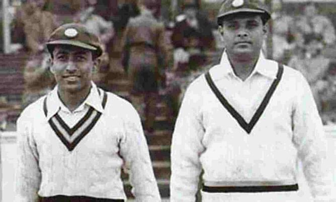 Which was the first 10-11 pair to hit centuries in first-class cricket?