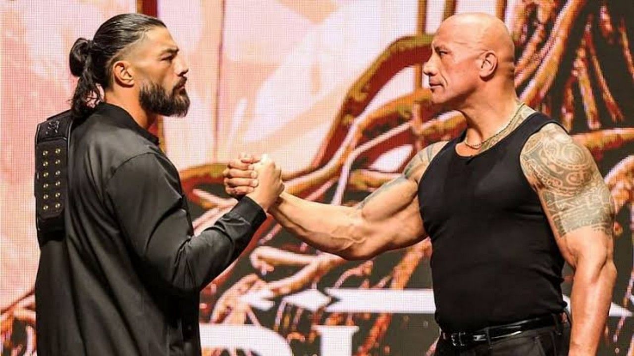 WWE सुपरस्टार्स रोमन रेंस और द रॉक 