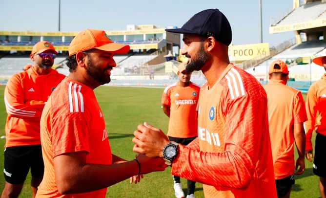 [Watch] Akash Deep makes his Test debut for India; receives Test cap from Rahul Dravid