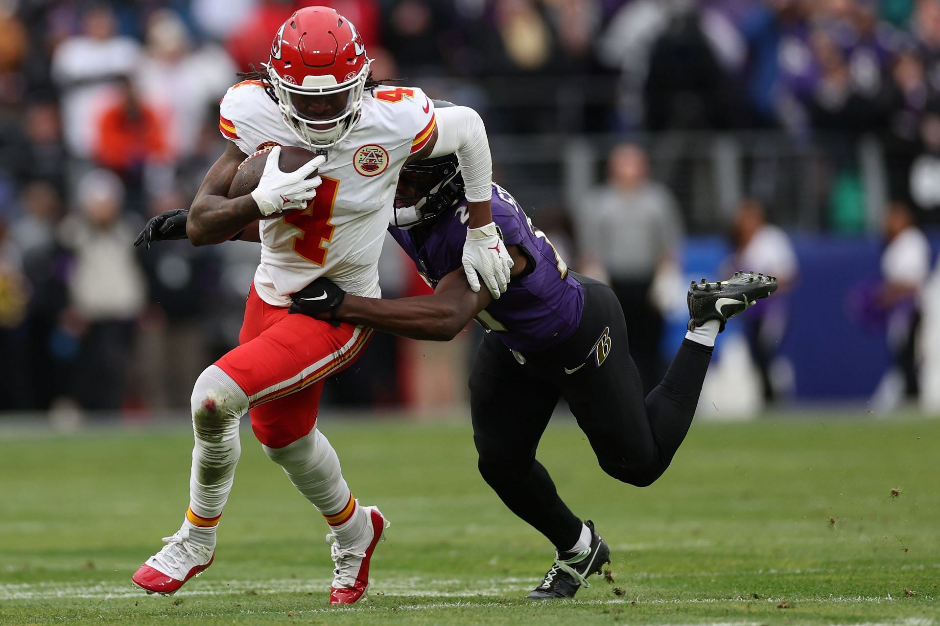 AFC Championship - Kansas City Chiefs v Baltimore Ravens \49ers - Defensive huddle