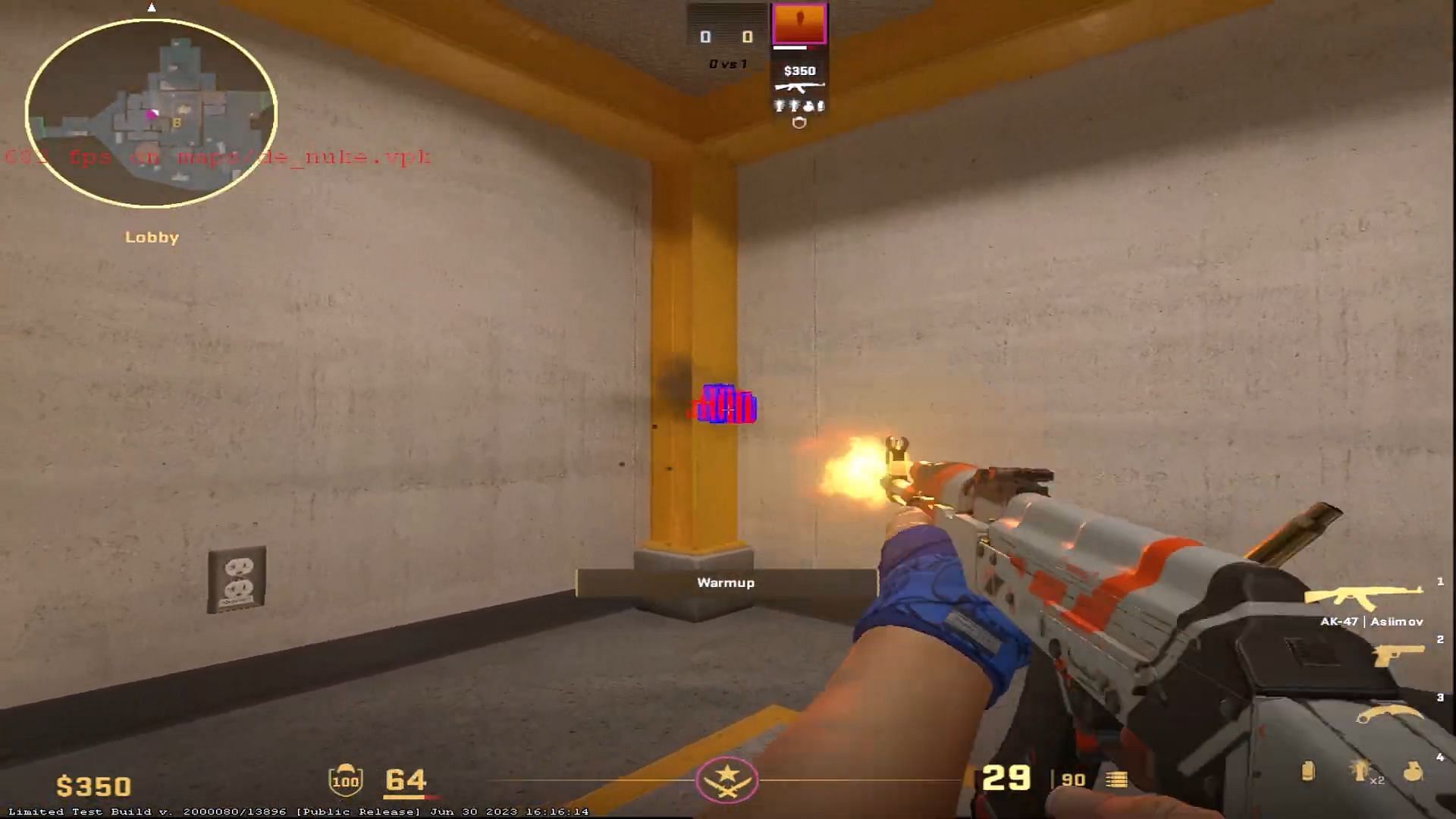 Wall bang on Lobby (Image via Valve || YouTube/Patrik Rozsos)