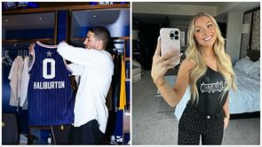 Tyrese Haliburton and girlfriend Jade Jones heat up Valentine's day with sizzling dance-off to Justin Bieber’s 'Essence'