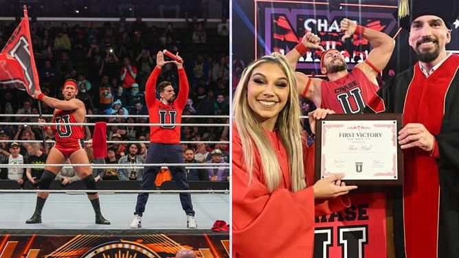 From almost going broke to challenging for 11-year veteran's WWE championship: Chase University has seen it all recently
