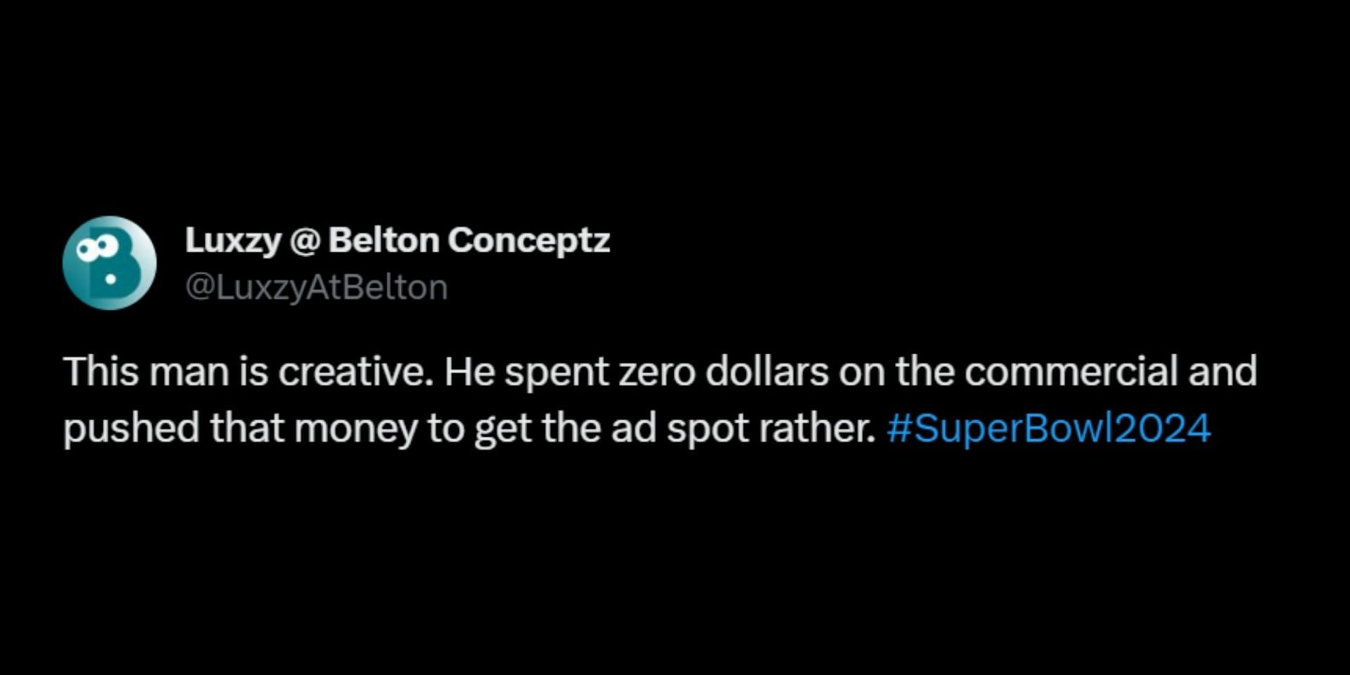 Netizens react to West promoting Yeezy.com in unusual Super Bowl commercial. (Image via X/NFR Podcast)