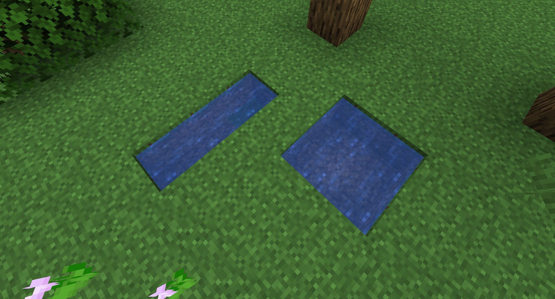 Two infinite water sources (Image via Mojang)