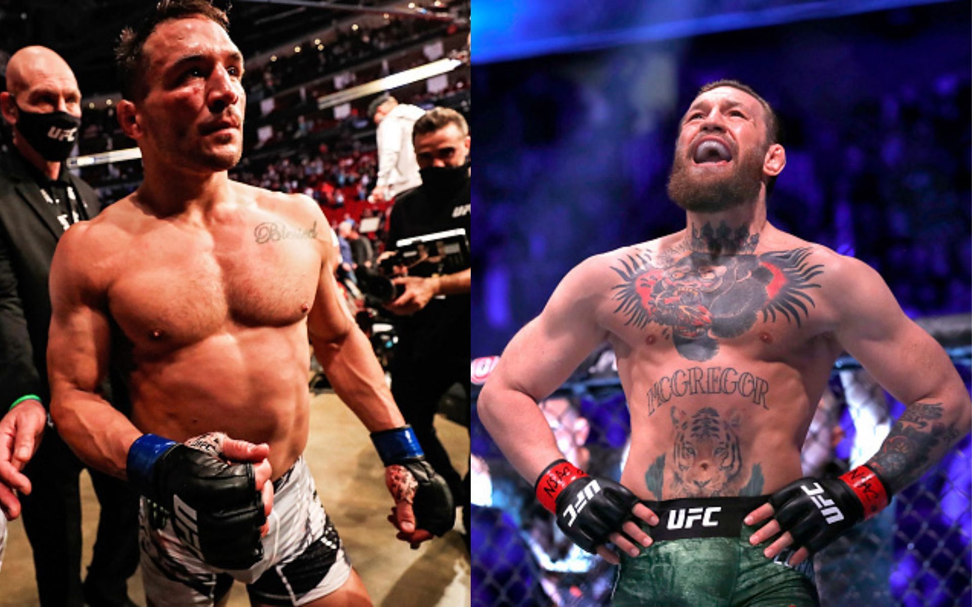 Michael Chandler (left) and Conor McGregor (right)