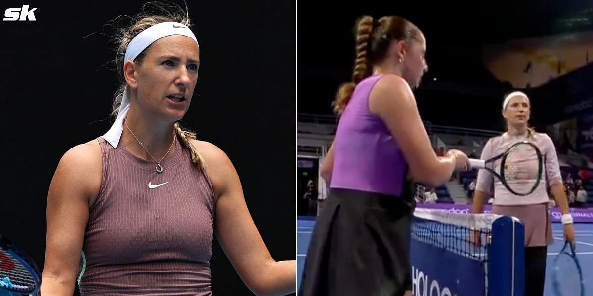 Victoria Azarenka refuses to tap rackets with Jelena Ostapenko