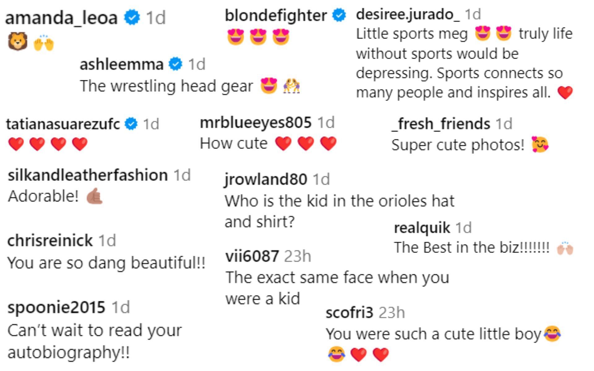 Fan reactions to Megan Olivi&#039;s photo collage